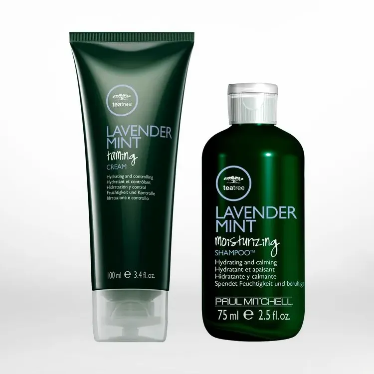 Lavender Moisturizing Shampoo, Mint Taming Cream